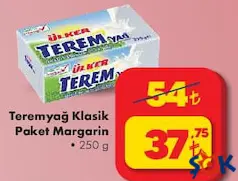TEREMYAĞ PAKET MARGARİN 250 GR fiyat ve kampanya bilgisi